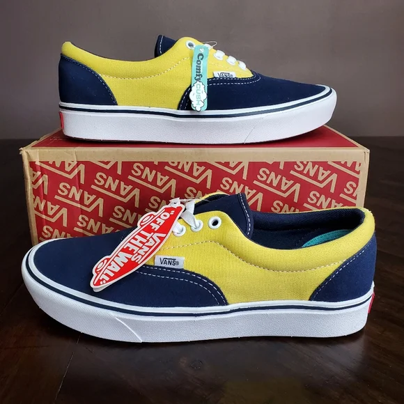 Vans | Shoes | Vans Comfycush Era Dress Blue Men Size 75 Women Size 9 |  Poshmark